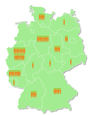 Anbaukarte Deutschland